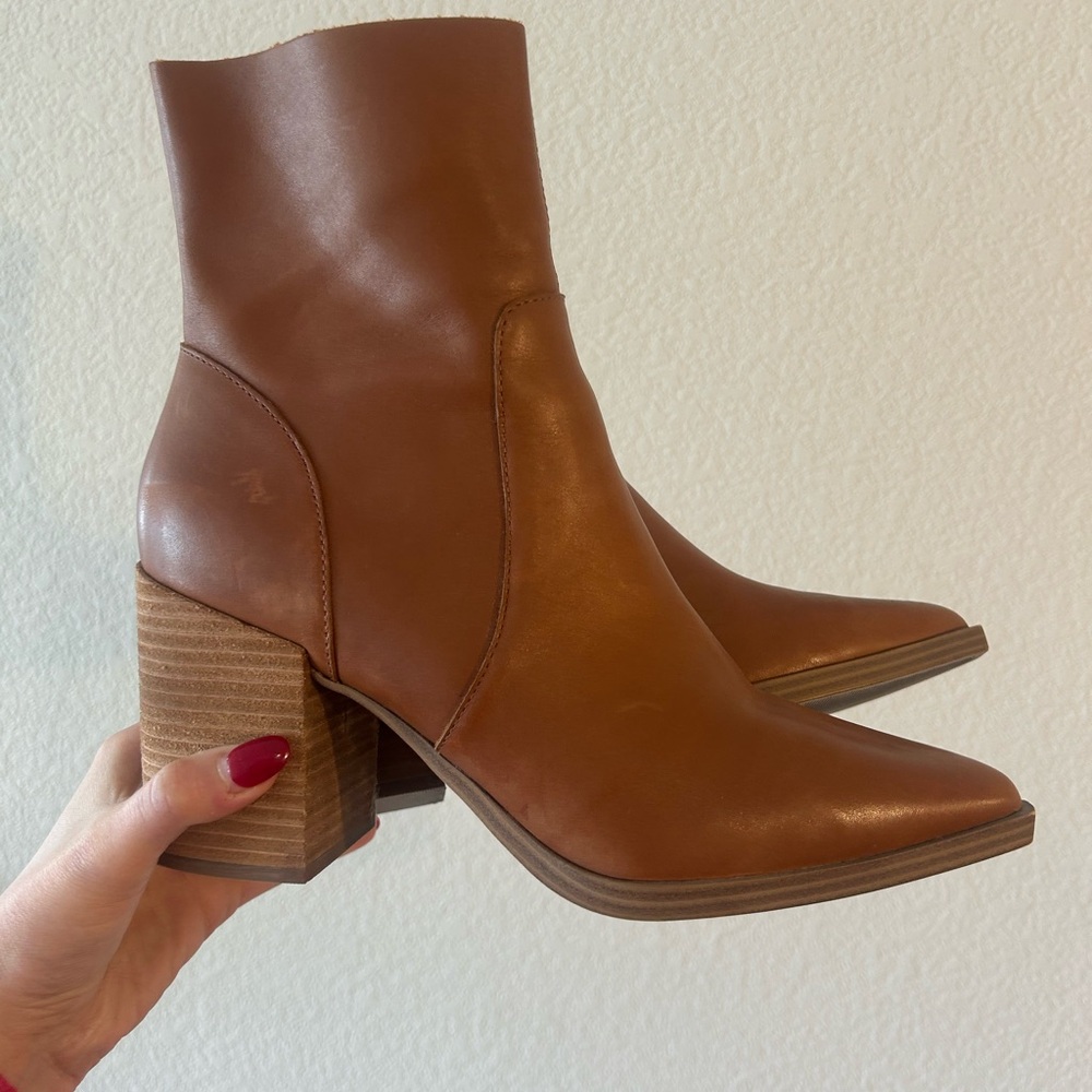 Steve Madden Brown Leather Ankle Boots